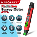 LinkMejor HT81 Radiation Survey Meter GM Counter For Beta Gamma And X-Rays 0.00-50000uSv/h Portable
