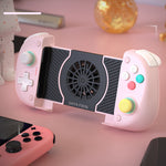 LinkMejor X3 Stretchable Game Controller Wired bluetooth Gamepad with Cooling Fan Dual Hall Effectis Vibration Turbo Function Compatible with 3.94-inch to 6.89-inch Moile Phone