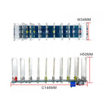 10-Segment Crystal Column Sound-Controlled Spectrum Lamp DIY Kit 7-Color LED Lights Adjustable Sensitivity RF-4 Board 5V 3A