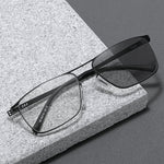 Retro Photochromic Reading Glasses Anti-blue Light HD Lightweight Business Casual Presbyopia Glasses for Men Women