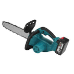 LinkMejor 388VF 5000W 12 Inch Portable Electric Chain Saw Pruning Chain Saw Rechargeable Woodworking Power Tools Wood Cutter W/ 1/2 Battery EU Plug
