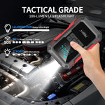 LinkMejor Car Battery Jump Starter with Air Compressor 3000A Car Battery Booster 150PSI Portable Power Pack Jump Box with LCD Display for Gas Diesel Engine Vehicles