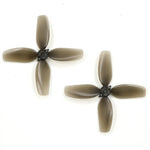2 Pairs / 6 Pairs 76mm 4-blade PC Propeller 2mm Shaft Hole Low Noise High Efficiency For FPV RC Soccer Drones