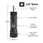 LinkMejor YSQ-70 Torque Screwdriver Adjustable 10-70 in-lb with 10 Bits 1/4 Drive Precision Tools Dual Range Lightweight Nylon Coating