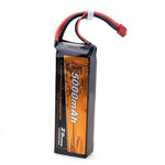 LinkMejor 11.1V 5000mAh 35C 3S Lipo Battery T Plug for 9116 9020 9021 08426 08427 1/8 1/10 RC Vehicles Car Models