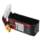 LinkMejor Power 3S 11.4V 1100mAh 60C 12.54Wh LiPo Battery XT30 Plug for RC Drone FPV Racing