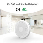 2 in 1 Version WiFi Function Tuya And Smart Life Smoke Detector Sensor & Carbon Monoxide Co Gas Detector Smoke Fire Sound Alarm