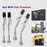 2Pcs 4Pcs Magnetic PCB Holder Flexible Metal Arms Soldering Station Fixture 360 Degree Rotating Alligator Clips Heavy Duty Tool for Electronics Repair Jewelry Crafting