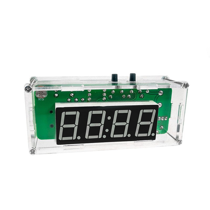 DIY Digital Clock Kit Multifunctional DS1302 USB Nixie Tube Display with Alarm Temperature Memory Brightness