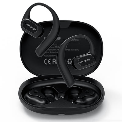 BlitzWolf® BW-BTS10 OWS bluetooth Earbuds Bone Conduction Earphone IPX8 Waterproof Low Latency Game Open Ear Earhooks Sports Headphones with Mic