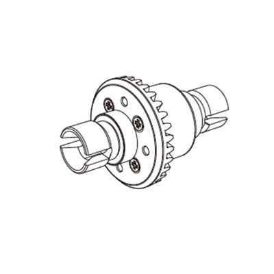 LinkMejor 14207 14209 14210 RC Car Transmission Main Gear Front Bevel Gear Metal Gear Differential Spart Parts 14401G 16402G 16420G