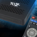 [2+32G] Ugoos TOX5 Lite TV Box Amlogic S905X5M Quad-core Android 14.0 Dual WiFi bluetooth-compatible Gigabit LAN AV1 HDR Streaming Media Player Smart Home Set Top Box with LED Display
