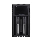 [US Direct] H2 Dual-Slot with LCD Screen Display Li-ion Battery Charger Intellegent Fast Charging for 18650 21700 26650 Rechargeable Batteries For Flashlight RC Toys Home Tools