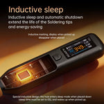 LinkMejor TB1 Wireless Soldering Iron Type-C 65W 0.96 Inch IPS LCD T210 Portable Rechargeable Soldering Iron Kit