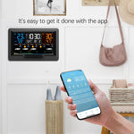 Tuya WIFI Smart Weather Station Color Screen APP Control Weather Alarm Clock Indoor and Outdoor Temperature Humidity Meter FJ3390TY