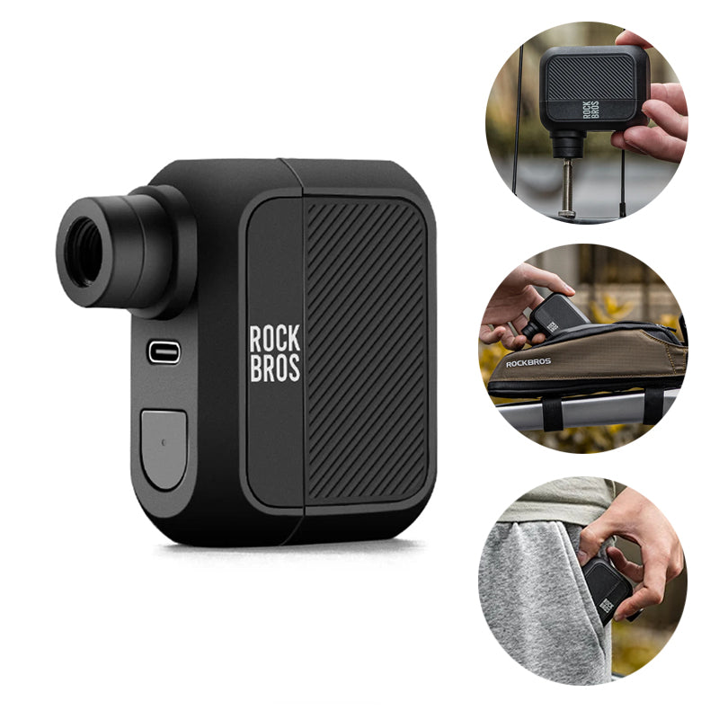 LinkMejor Mini Electric Air Pump 100PSI  Inflation Power One-touch Operation Waterproof Type-C Fast Charging Portable Bicycle Pump