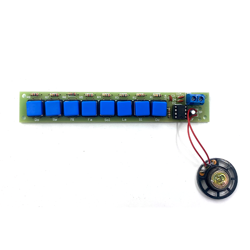 NE555 Electronic Piano Kit DIY Music Keyboard 8 Keys Easy Assembly 6V DC Power Supply Perfect for Beginners