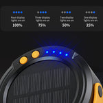 IPRee LY20 5W LED Solar Camping Lantern 1500mAh USB Rechargeable Portable Tent Light With 4 Lighting Modes IPX4 Waterproof Hanging Hook for Outdoor Hiking Emergency Survival