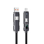 Multifunctional 4 in 1 Fast Charging USB Type C Cable for Phone  Xiaomi High-Speed Data Transfer Micro USB Adapter