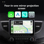 LinkMejor Q1A 4 in 1 Wireless CarPlay/Android Auto/Mirror Link/AirpIay Smart Box Bluetooth 5.0 WiFi USB Plug and Play Smart Voice Assistant