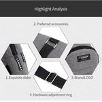 Men's Casual Oxford Cloth Chest Bag Fashion Lightweigh Crossbody Bags Large-capacity Storage Shoulder Bag for Outdoor Travel Daily