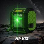 Huepar FC011G Green Laser Level Cross Line Laser100ft Range Self Leveling Accurate Rechargeable Li-ion Battery Type-C Charging IP54