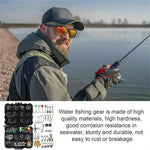 Anmuka 246pcs Fishing Tackle Box Fishing Accessories Set with Fish Hooks Lead Sinker Swivel for Bass Trout Walleye Fishing Supplies