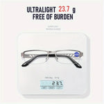1 Pair Half Frame Anti-blue light HD Reading Glasses Business Style Men's Presbyopia Eyewear Glasses