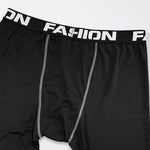 LinkMejor Men's Thermal Underwear Set, Long johns set, Compression Thermal Base Layer Set, Moisture Wicking & Breathable Basic Long Sleeve & Letter Belt Leggings Winter Thermal Wear, Men's Thermal Clothing