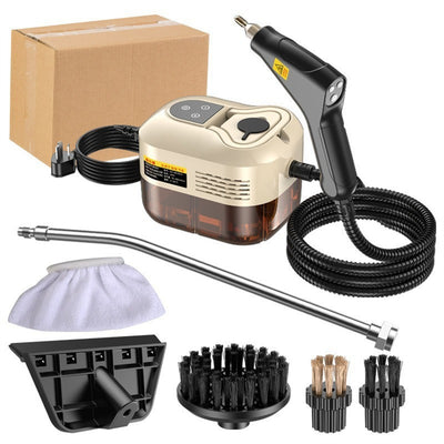 Tevorex Portable Handheld Steam Cleaner 1500W High Pressure, High Temperature with 6-Speed Control & Multiple Nozzles