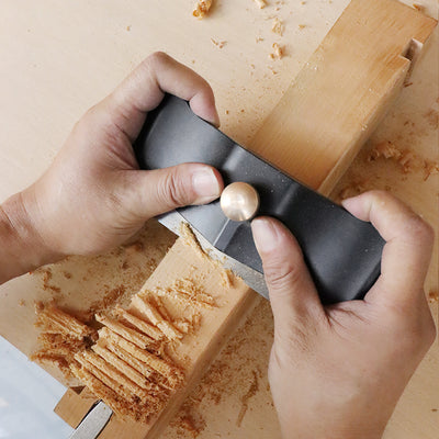 LinkMejor Wood Hand Planer Edge Banding Cutter Woodworking Edge Trimmer with 3PCS Scraper Blades Deburring Tool
