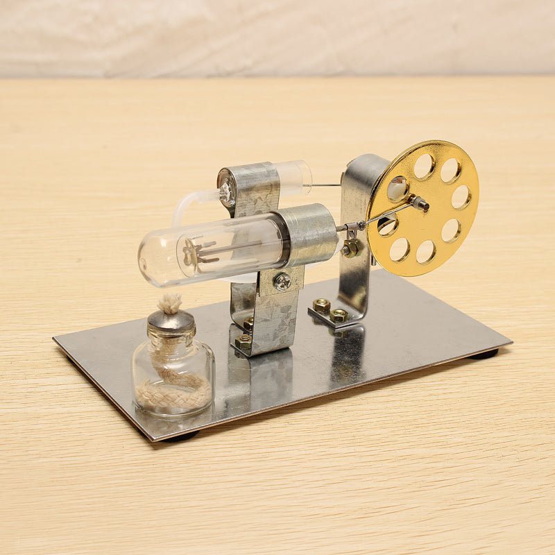 LinkMejor DIY Hot Air Mini Stiring Engine Model Educational Toy Kits