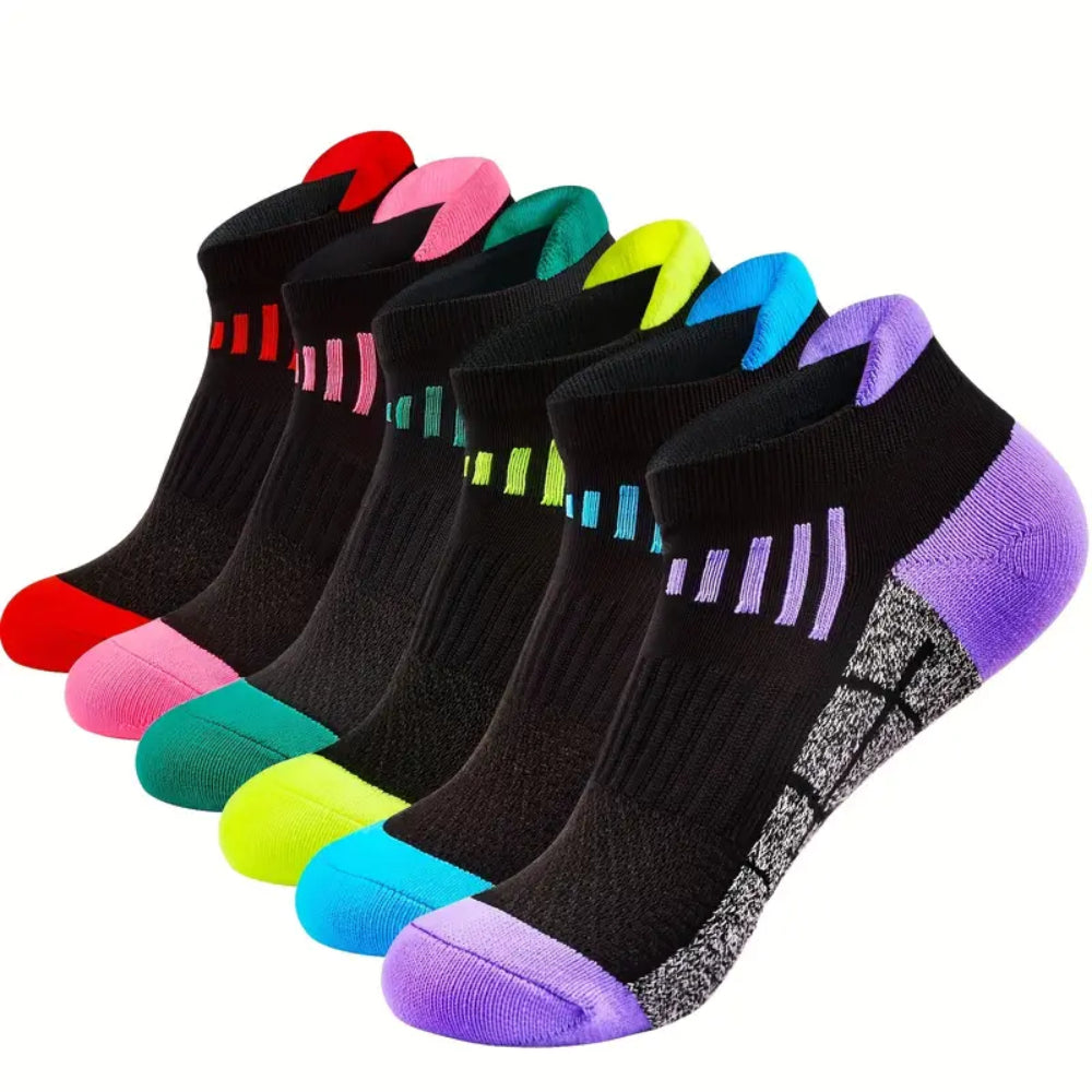 6 Pairs Men's  Ankle Socks, Anti Odor & Sweat Absorption Breathable Cotton Low Cut Socks Mens Sport Socks for Outdoor Running Cycling Hiking Wearing All Seasons Wearing