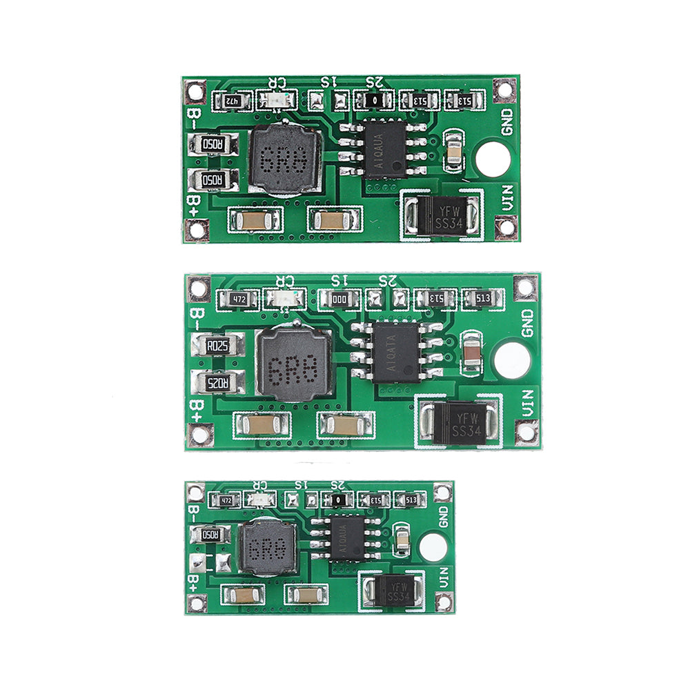 0.5A/1A/2A 1S/2S/3S Synchronous Buck Li-Ion Charger DC 5-23V to 4.2V 8.4V 12.6V Power Supply Module for 3.7V 7.4V 11.1V 18650 Lithium Battery