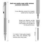 2PCS Tungsten Carbide Scriber with Magnet Engraving Pens with 10 Replacement Marking Tips for Glass/Ceramics/Metal Sheet