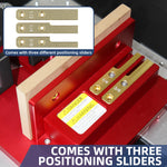 LinkMejor Box Joint Jig for Router Table Zero Gap & Dust Cover 3 Anti-Slip Sliders for Repeatable Precision
