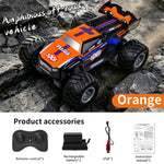 LinkMejor Q243 RTR 2.4G 4WD RC Car Amphibious Waterproof Off-Road Monster Truck 360° Rotation Remote Control Stunt Vehicles Models Toys