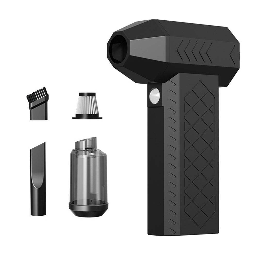 AJ-C1 2-in-1 Cordless Blower Vacuum and Air Duster 4000mAh Brushless Motor Rechargeable Turbo Fan Adjustable Speed for PC Keyboard Car Home Garden Camping