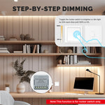 LinkMejor Tuya Smart Zigbe Dimmer Module Light Switch 1/2 Gang Timing Function Voice APP Remote Control Work with Alexa Google Assistant