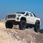 LinkMejor FCX18S GMC Sierra 2019 RTR 1/18 2.4G 4WD Brushless RC Car Officially Licensed Two Speed Metal Frame Gear Portal Axles Oil Shocks LED Light Pickup Off-Road Climbing Truck Vehicles Models Toys