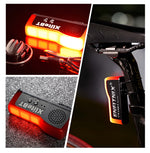 LinkMejor XliteBT Smart Brake-sensing Bicycle Taillight with Thief Alarm Type-C Charge Bike Rear Light LED Night Warning Bike Light