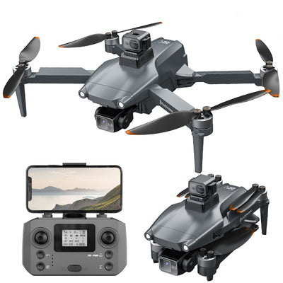 LinkMejor L600 PRO MAX GPS 5G WiFi FPV with 4K ESC HD Dual Camera 3-Axis EIS Gimbal 360° Obstacle Avoidance Brushless Foldable RC Drone Quadcopter RTF