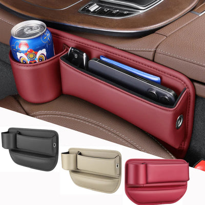 Car Seat Gap Filler Organizer with Cup Holder  Storage Box Pocket Universal Car Interior Decoration Storage Artifact With Water Cup Storage Box
