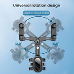 Car Rearview Mirror Bracket Extendable 360° Rotating Multifunctional Phone Mount for Navigation Reverse Mirror Holder