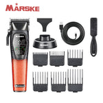LinkMejor MS-5090 Electric Hair Clipper 8000RPM High Speed Blades Adjustable 2500mAh Long Battery 36dB Low Noise Professional Trimmer Grooming Kit with LED Display for Home Salon Use