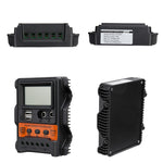 LinkMejor Display 12V/24V 10A/20A/30A Input Solar Charge Controller Auto Parameter Adjustable MPPT Solar Panel Regulator Purism