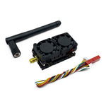 5.8GHz 48CH Max 5.5W VTX 200mw 500mw 1W Adjustable Dual Cooling Fans 7-36V FPV Transmitter Long Distance Wireless Image Transmission SmartAudio Support for FPV Racing Drone RC Airplane Fixed Wings