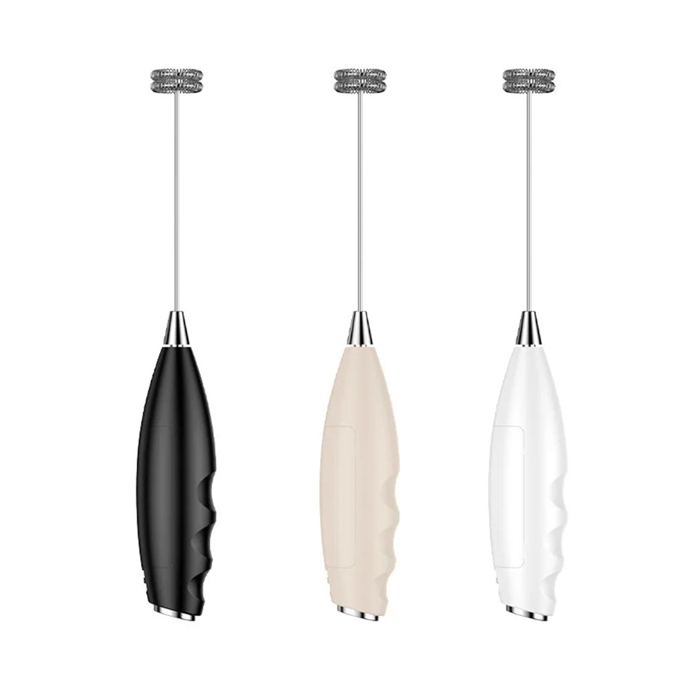 Electric Milk Frother Handheld Mini Whisk for Coffee & Hot Chocolate One-Touch Operation Cordless Rechargeable Easy Clean for Lattes Cappuccino Protein Shakes