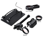 LinkMejor Aluminum Digital Microscope Stand Industrial Camera Monocular Lens Lift Repair Workbench Black