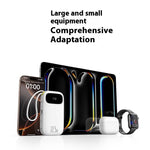 Baseus PPQD3-1022D 22.5W 73Wh 20000mAh Power Bank with Dual Integrated Cables LED Digital Display External Battery Power Supply with 2 Inputs & 4 Outputs Fast Charging for iPhone 16 16 Pro 15 14 13 Pro Max for Huawei Pura X for Xiaomi 15pro